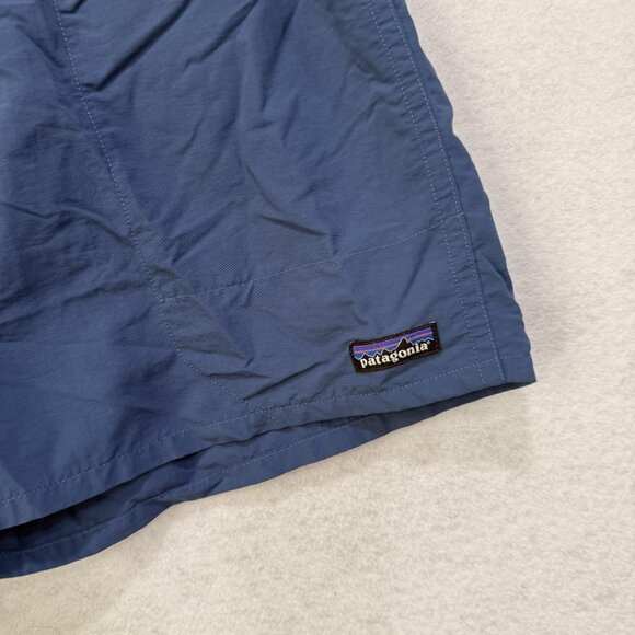 Patagonia Baggies Shorts Mens Large Blue Nylon Swim Trunks Fast Dry Drawstring - Picture 2 of 13